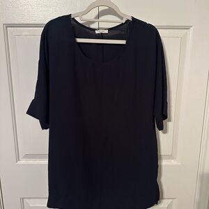 Pleione Dark Blue Women's Blouse